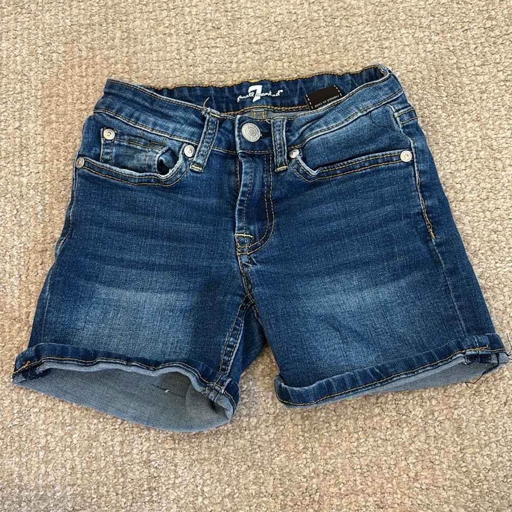 7 For All Mankind Girls Jean Shorts - size 8 - Picture 8 of 8